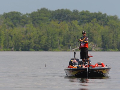 Kevin VanDam, seen here in a file photo from September, is leading the Bassmaster Classic after the first day of competition. Photo by ESPN Outdoors.